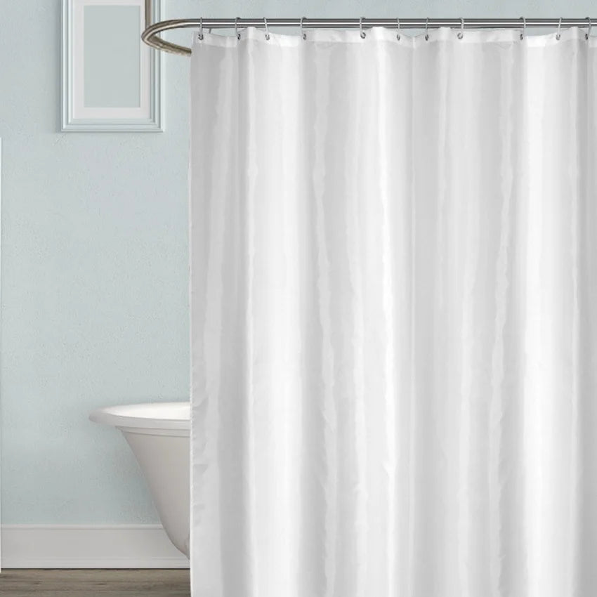Rideau de douche blanc opaque