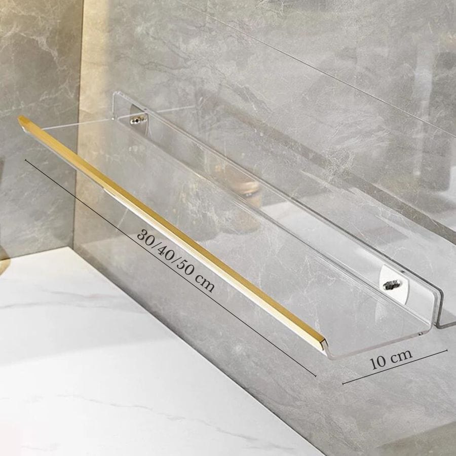 Étagère de douche dorée chic 50cm