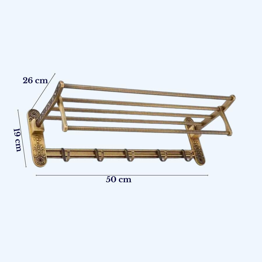 Porte-serviettes vintage | Escale Douche bronze