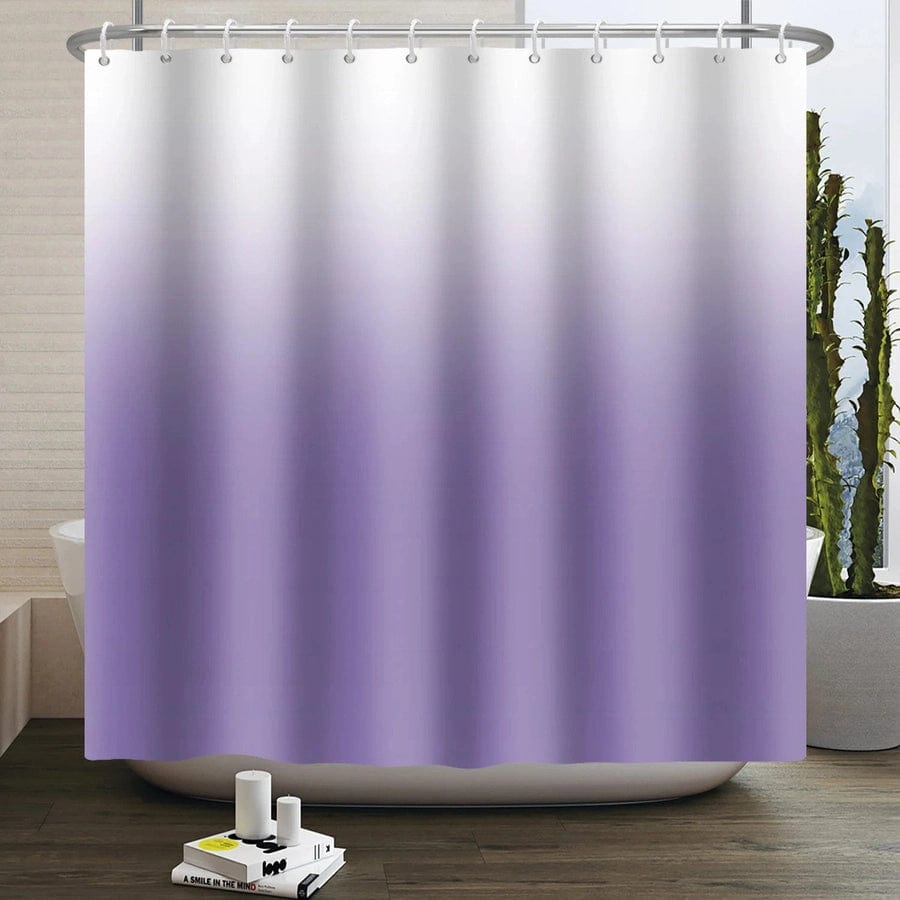 rideau de douche dégradé mauve | EscaleDouche
