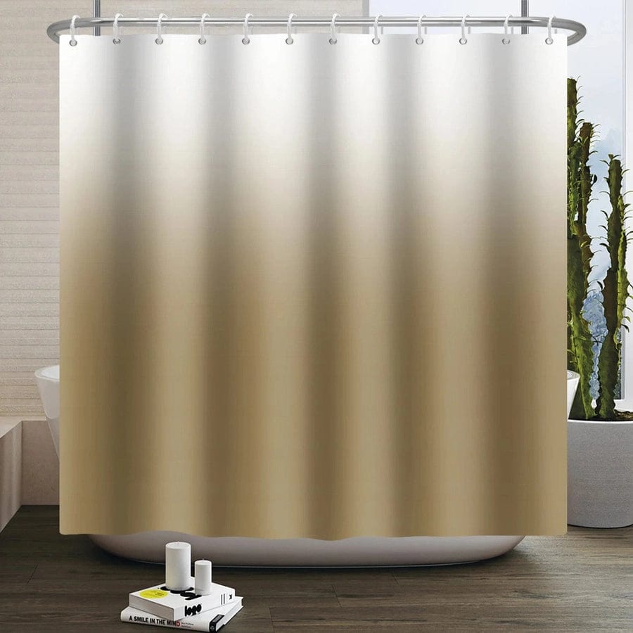 rideau de douche ombré sable | EscaleDouche
