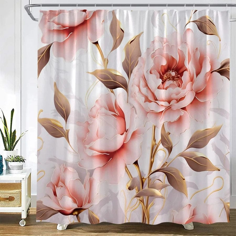 Rideau de douche rosier | Escale Douche