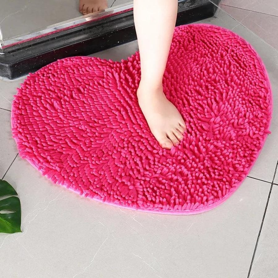 Tapis de bain cœur