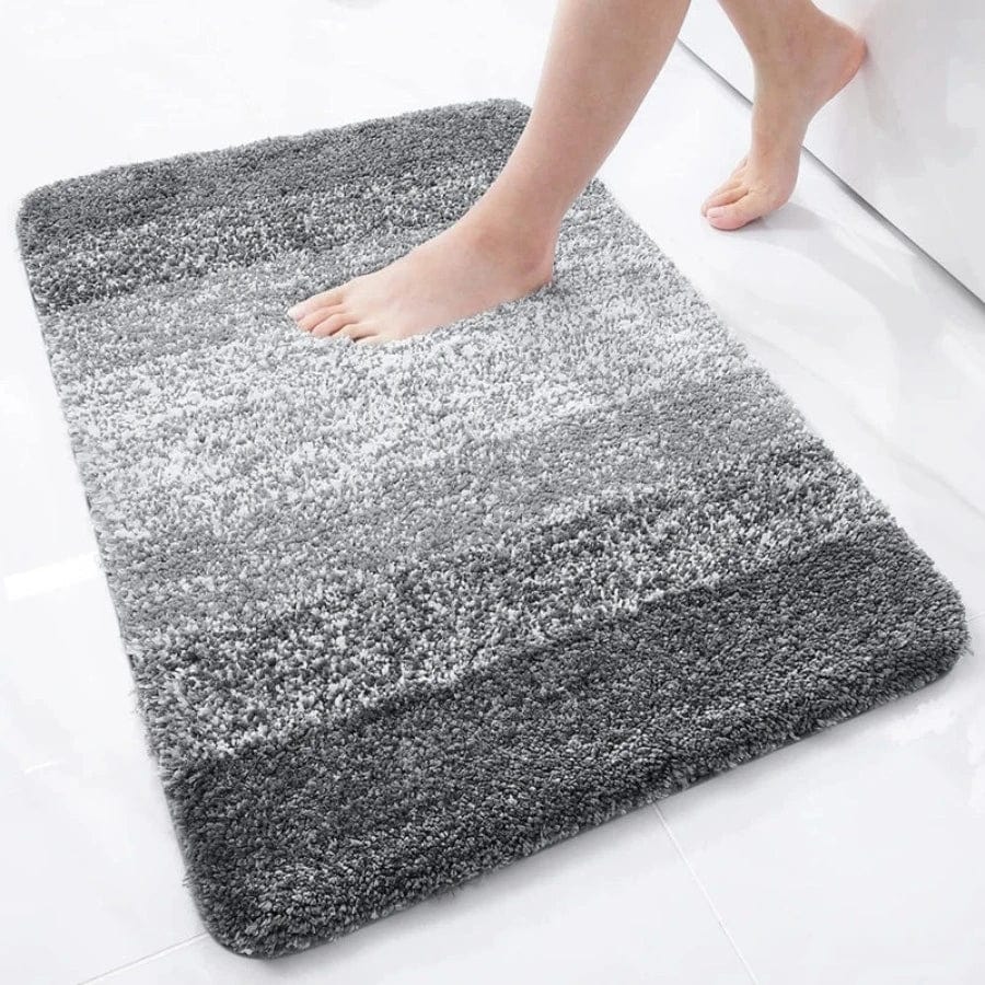 Tapis de bain design dégradé de couleurs | Escale Douche Gris / 60cm x 120cm