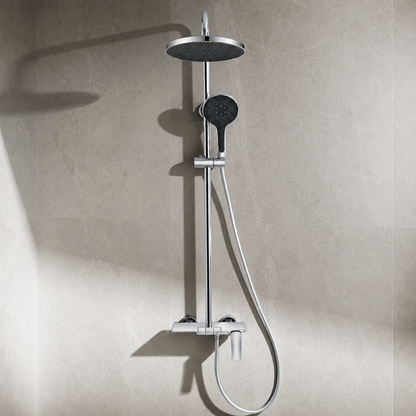 Colonne de douche design minimaliste Chrome