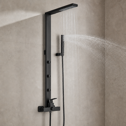 Colonne de douche hydromassante Noir