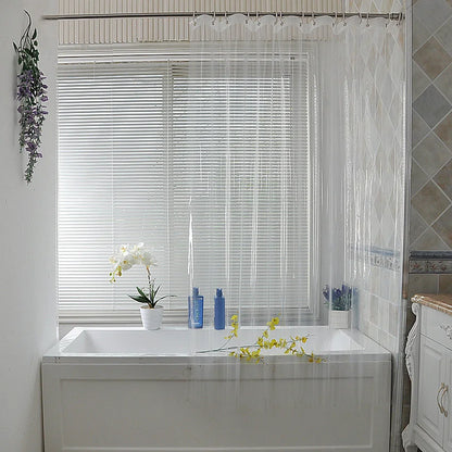 Rideau de douche transparent classique