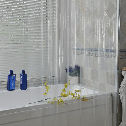 Rideau de douche transparent classique