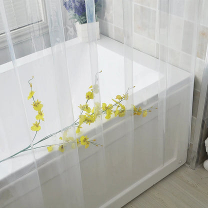 Rideau de douche transparent classique
