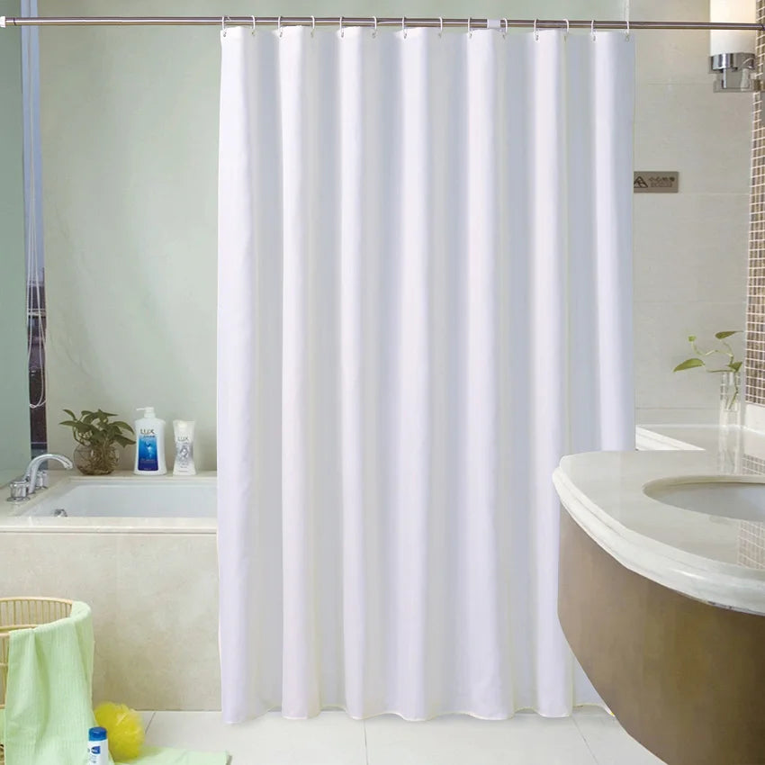 Rideau de douche blanc opaque