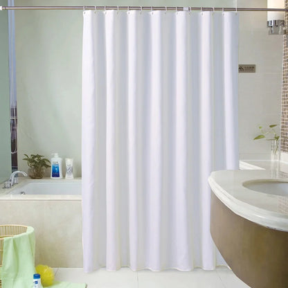 Rideau de douche blanc opaque