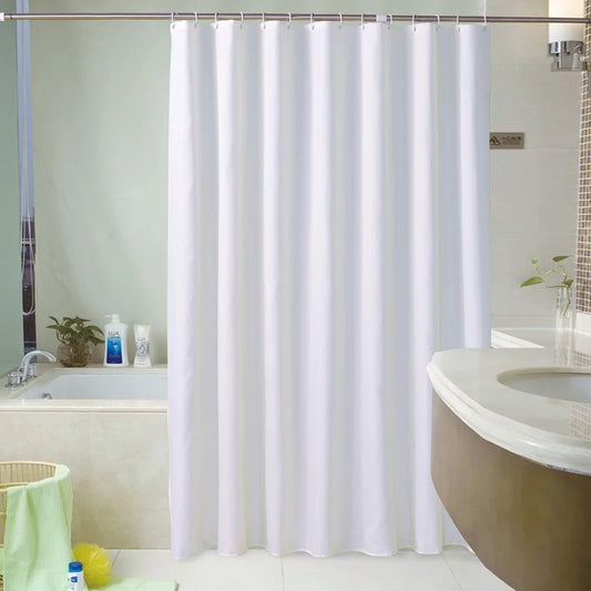 Rideau de douche blanc opaque