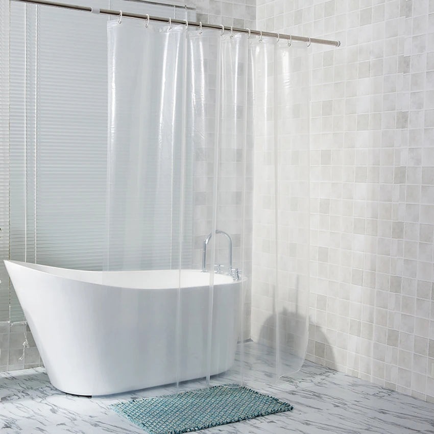 Rideau de douche transparent classique