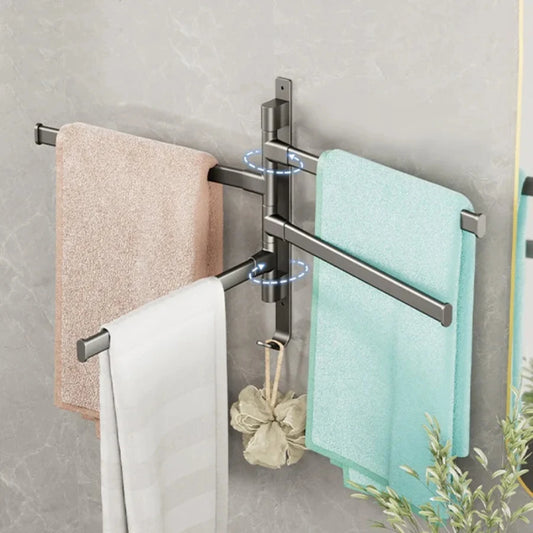 Porte-serviettes <br> rotatif gris