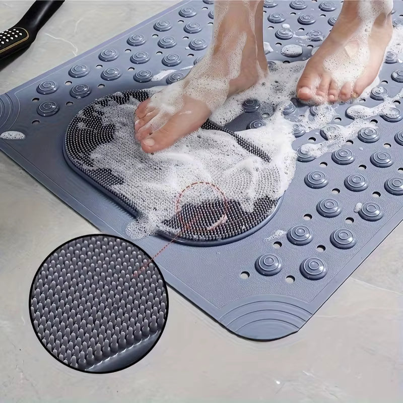 Tapis de bain antidérapant avec zone de massage