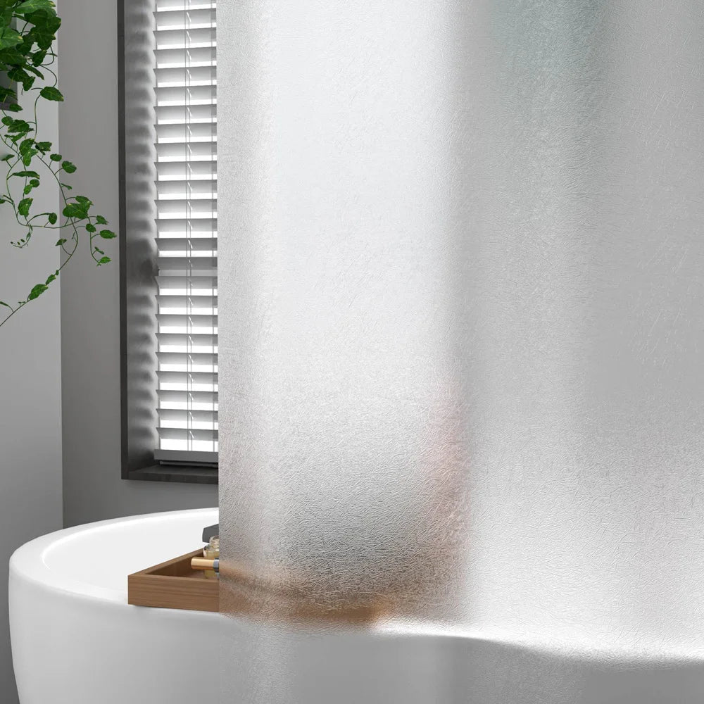 Rideau de douche transparent effet soie