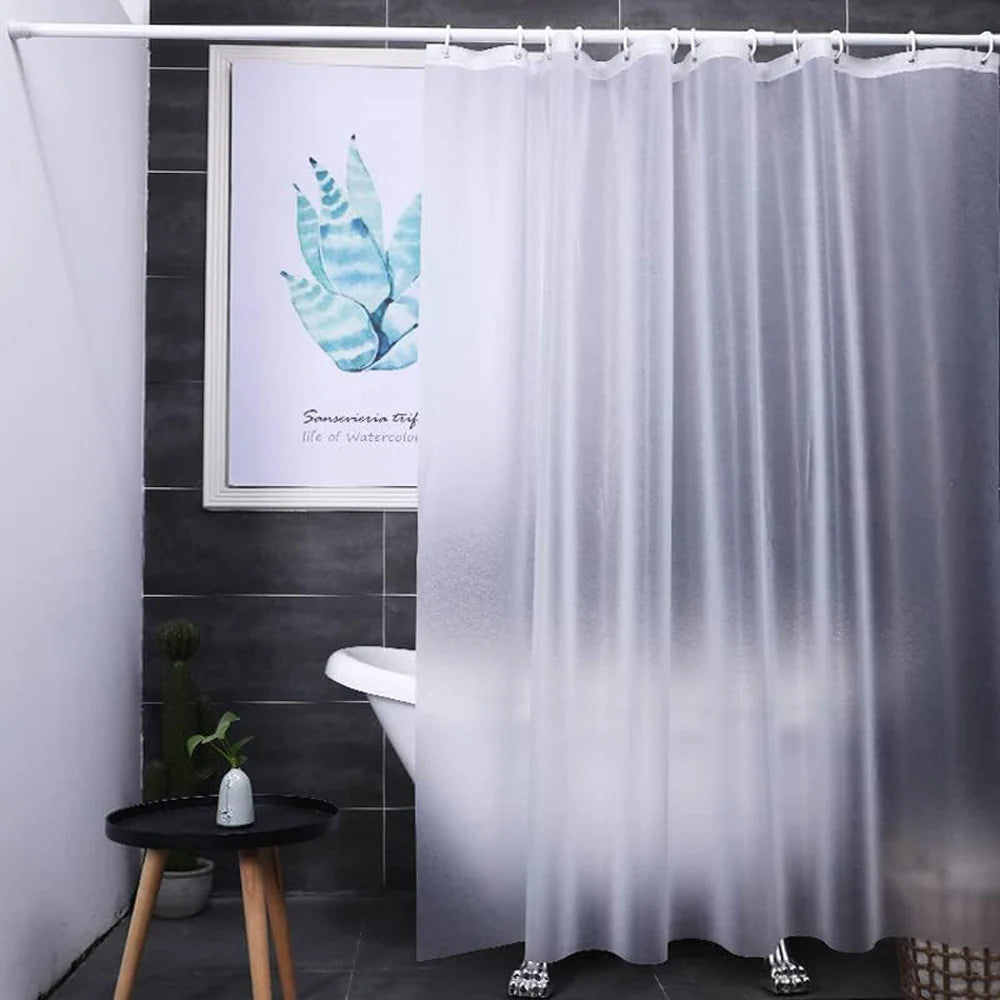 Rideau de douche transparent effet soie