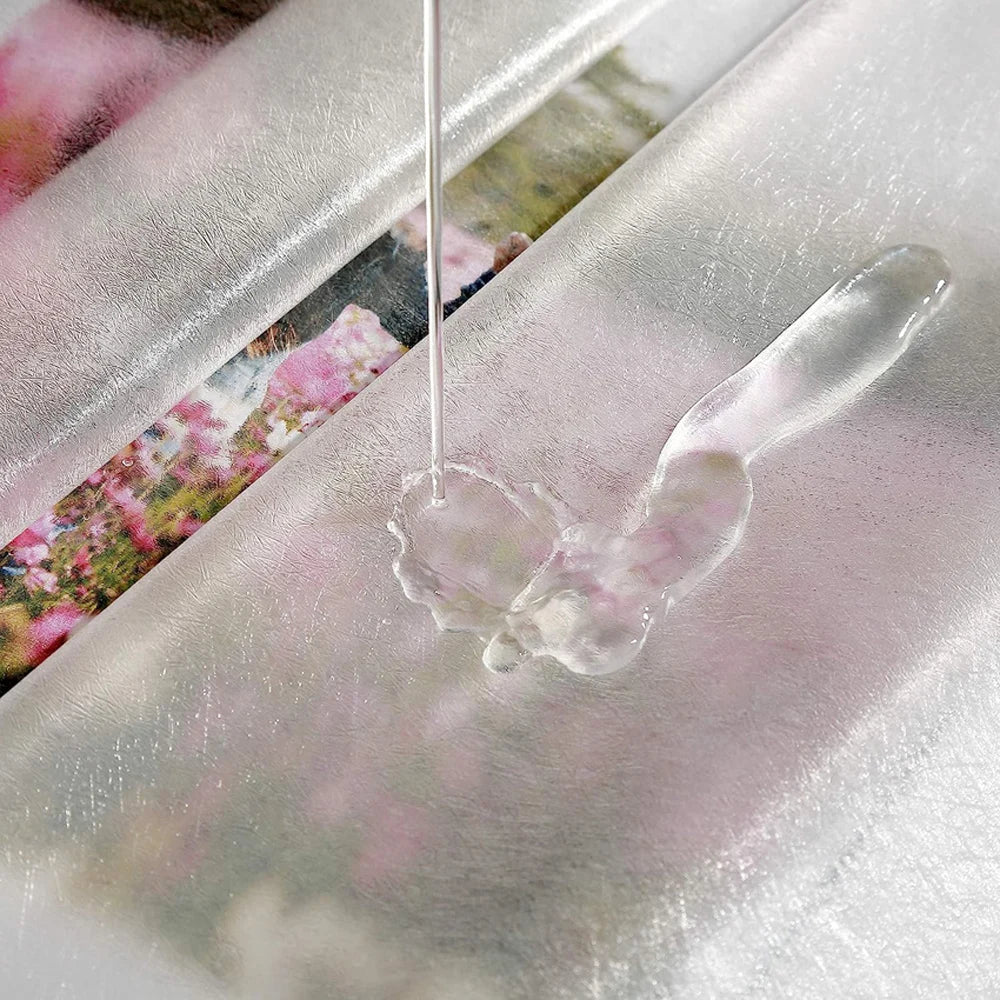 Rideau de douche transparent effet soie
