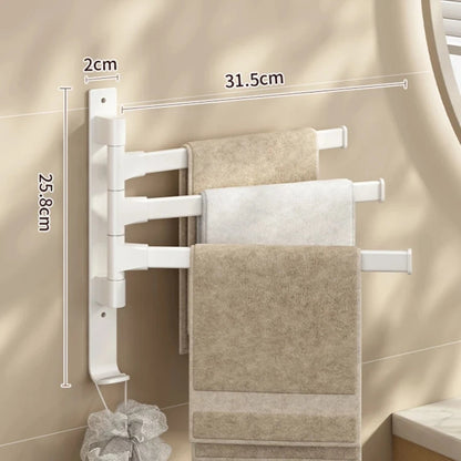 Porte-serviettes rotatif blanc | Escale Douche