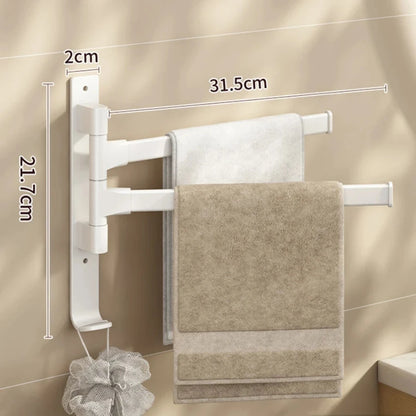 Porte-serviettes rotatif blanc | Escale Douche