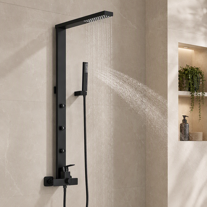 Colonne de douche hydromassante Noir