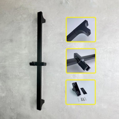 Barre de douche design carré Noir