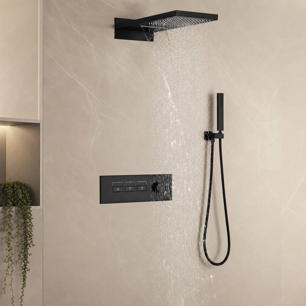 Ensemble de douche à encastrer