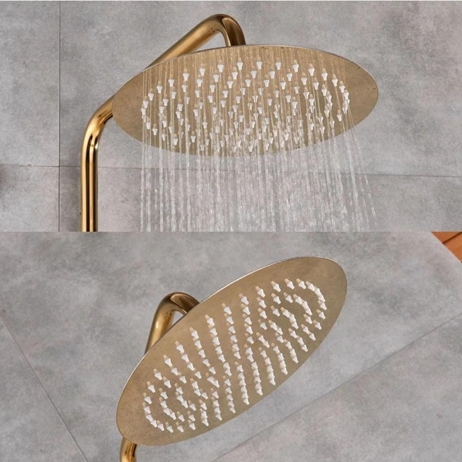 Colonne de douche dorée vintage Doré