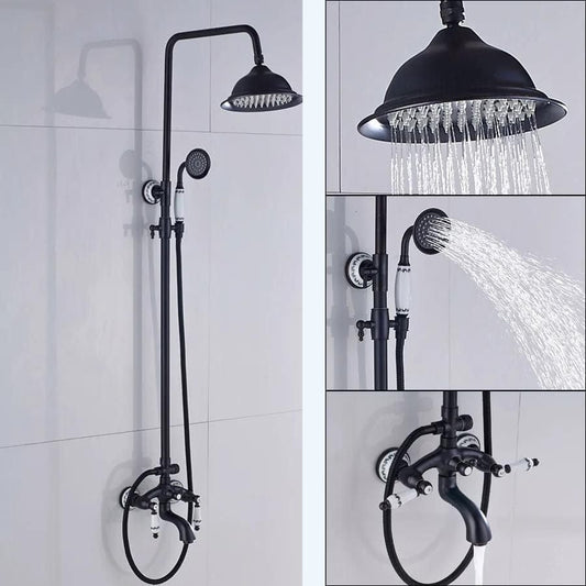 Colonne de douche noire vintage  Noir