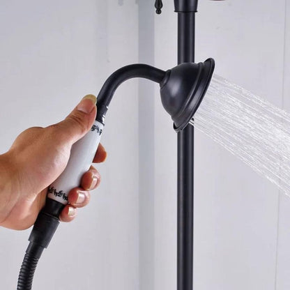 Colonne de douche noire vintage  Noir