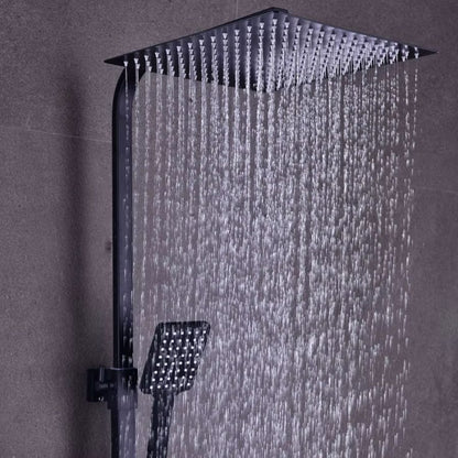 Colonne de douche thermostatique au design chic Noir
