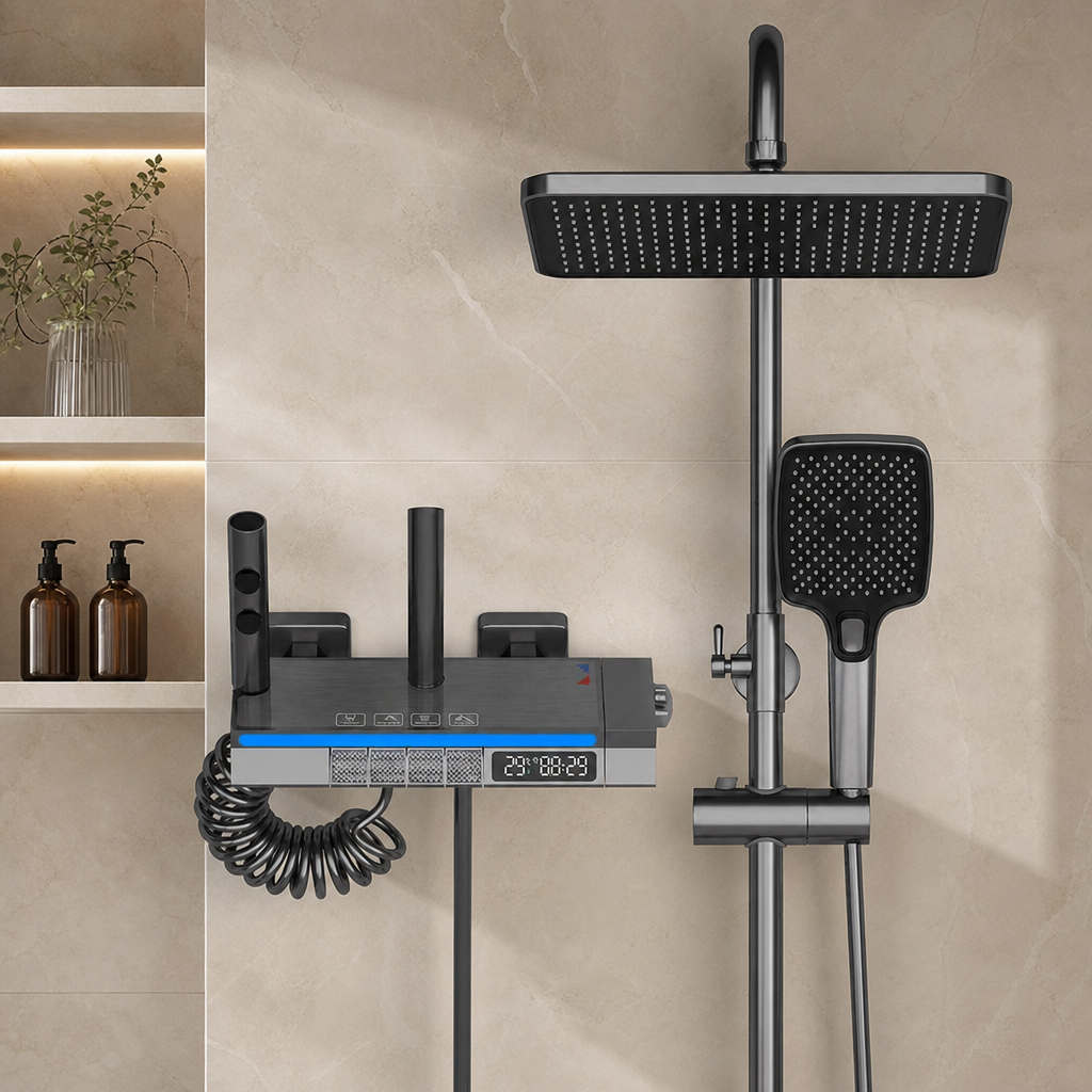Colonne de douche moderne Gris