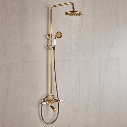 Colonne de douche vintage Bronze brossé