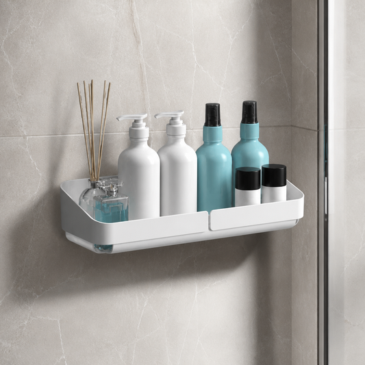 Étagère de douche colorée