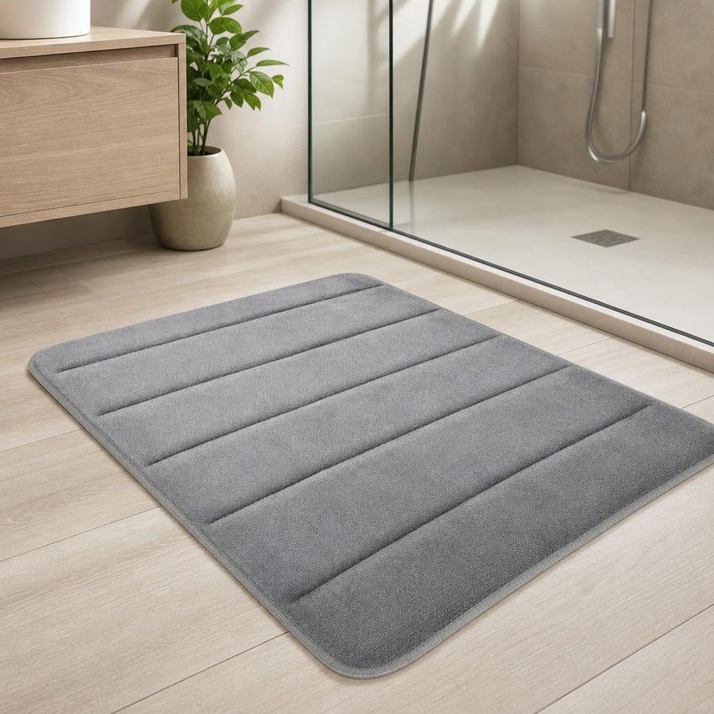 Tapis de bain absorbant | Escale Douche Gris clair / 40cm x 60cm