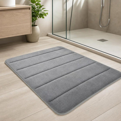 Tapis de bain absorbant | Escale Douche Gris clair / 40cm x 60cm