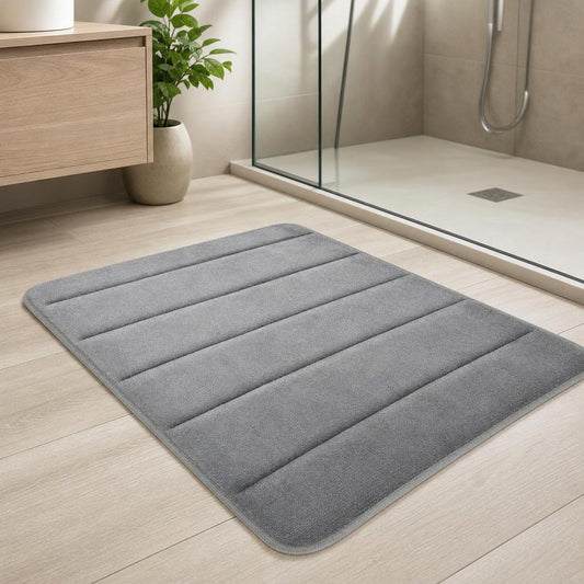 Tapis de bain absorbant | Escale Douche Gris clair / 40cm x 60cm