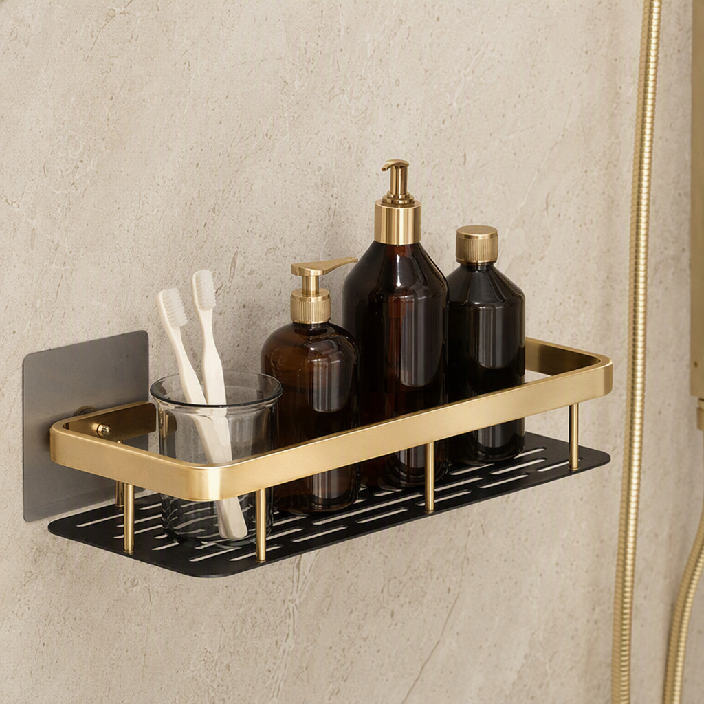 Étagère de douche moderne  Doré