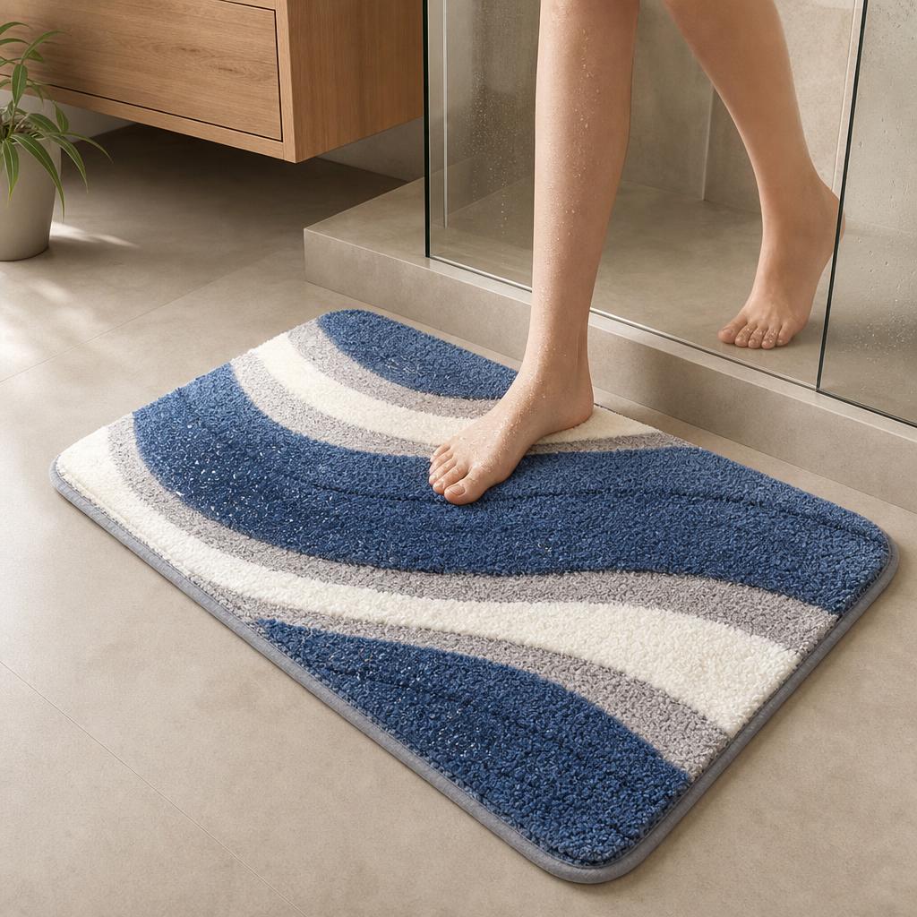 tapis de bain design océan