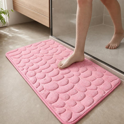 Tapis de bain design galets