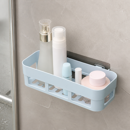Étagère de douche aux couleurs pastels
