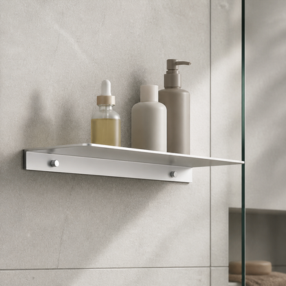 Étagère de douche extra plate chromée