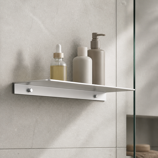 Étagère de douche extra plate chromée