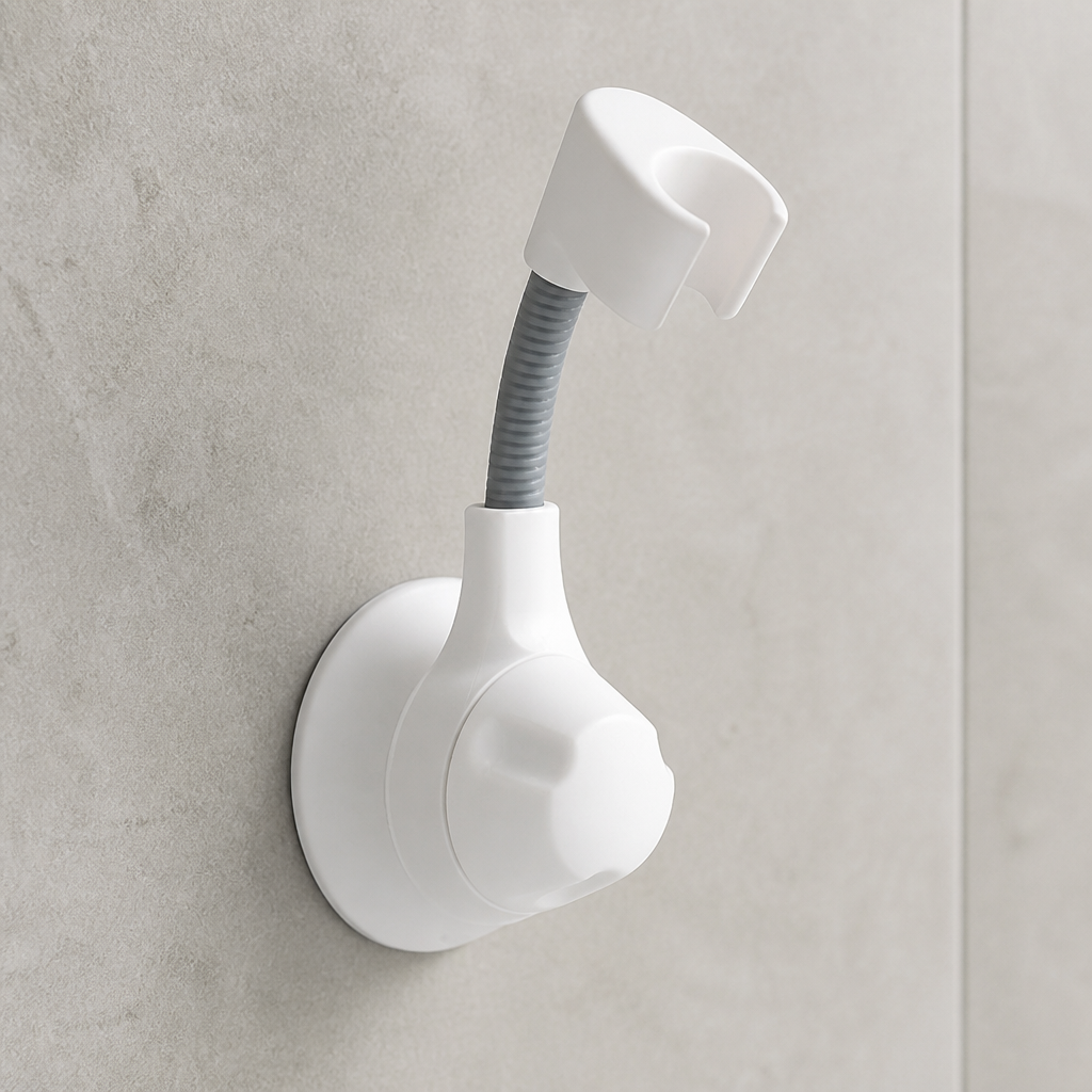 Support de pommeau de douche flexible  Blanc