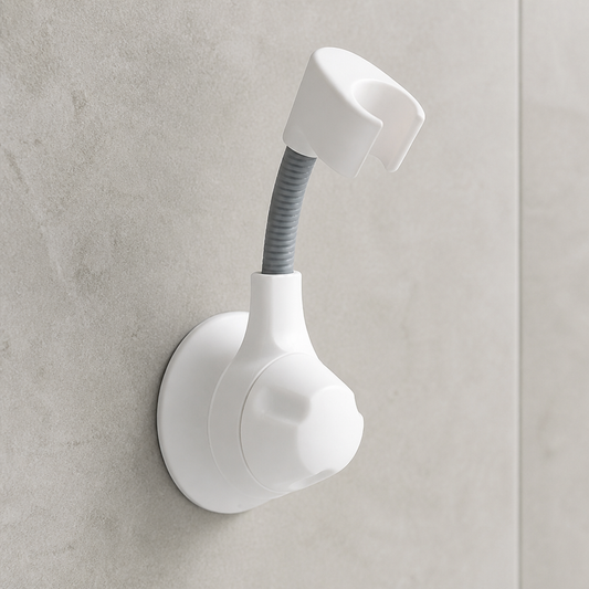 Support de pommeau de douche flexible  Blanc