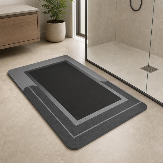 Tapis de bain design gris | Espace Douche Gris / 40cm x 60cm