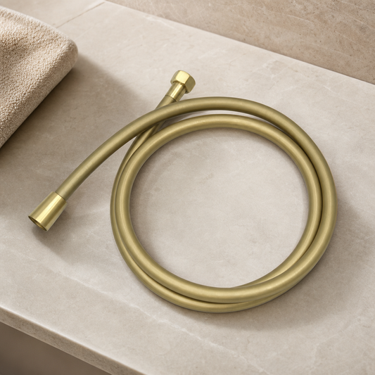 Flexible de douche en PVC doré Doré