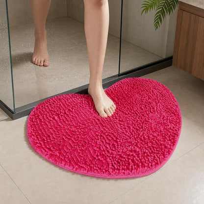 Tapis de bain cœur