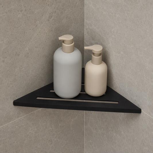 Étagère de douche d'angle en acier inoxydable