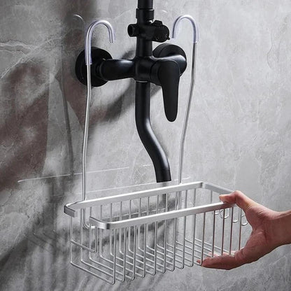 Étagère de douche à suspendre en aluminium Chrome
